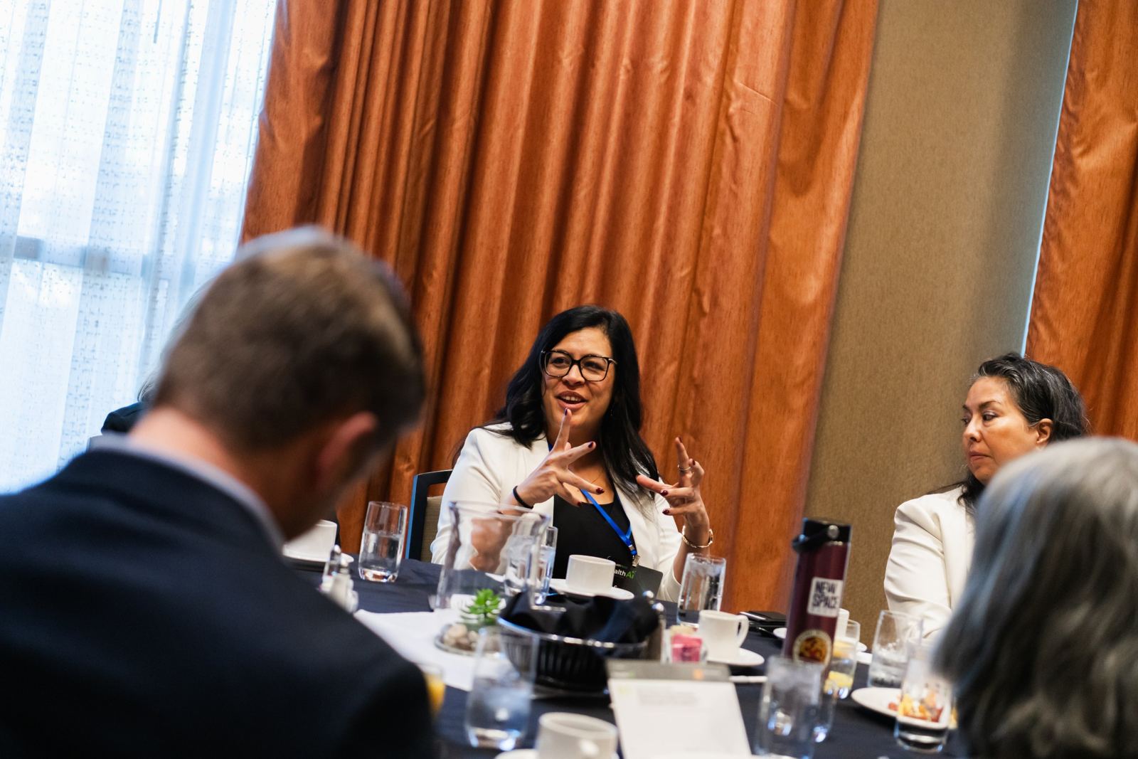A conversation across the table at the Ecosystem Breakfast